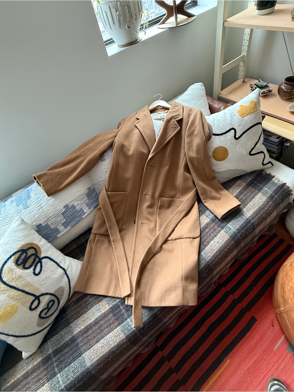 Alex Mill Classic Wool Camel Trench Coat
